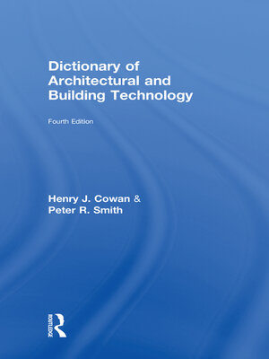 cover image of Dictionary of Architectural and Building Technology